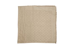 Louis Vuitton Khaki Classique Monogram Shawl