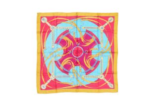 Hermes 'La Promenade Du Matin' Silk Scarf 90