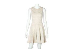 Alexander McQueen Cream Knit Skater Dress - Size S