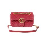 Gucci Pink GG Mini Marmont Matelassé Bag