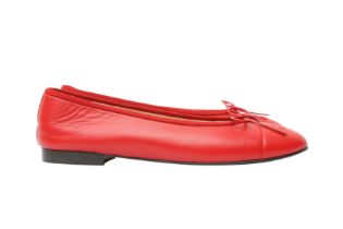 Chanel Red CC Ballet Flat - Size 41.5