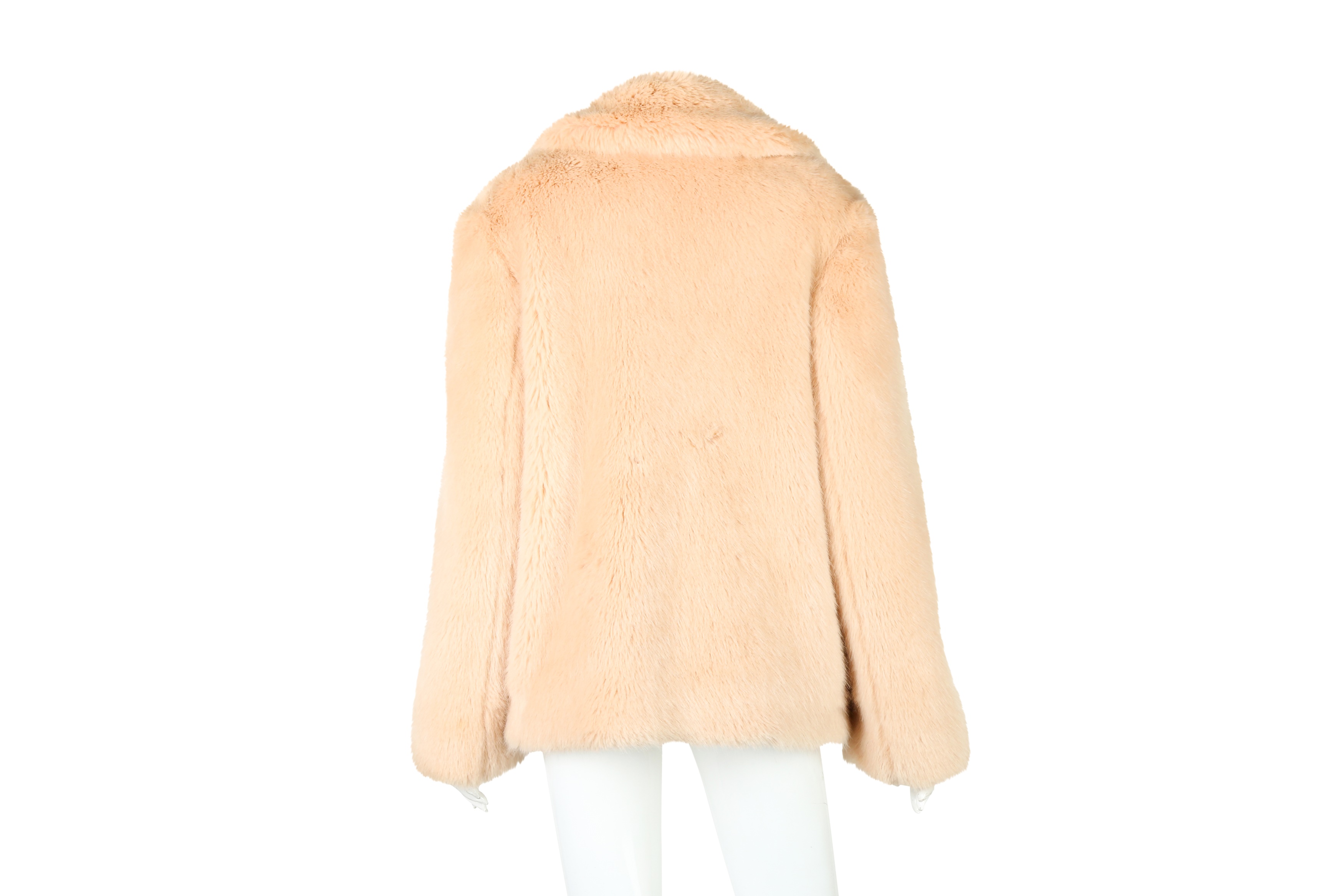 Stella McCartney Peach Pink Fur Jacket - Size 38 - Image 3 of 5