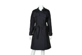 Prada Sport Navy Nylon Trench Coat - Size 46