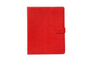 Smythson Red Lizard iPad Case