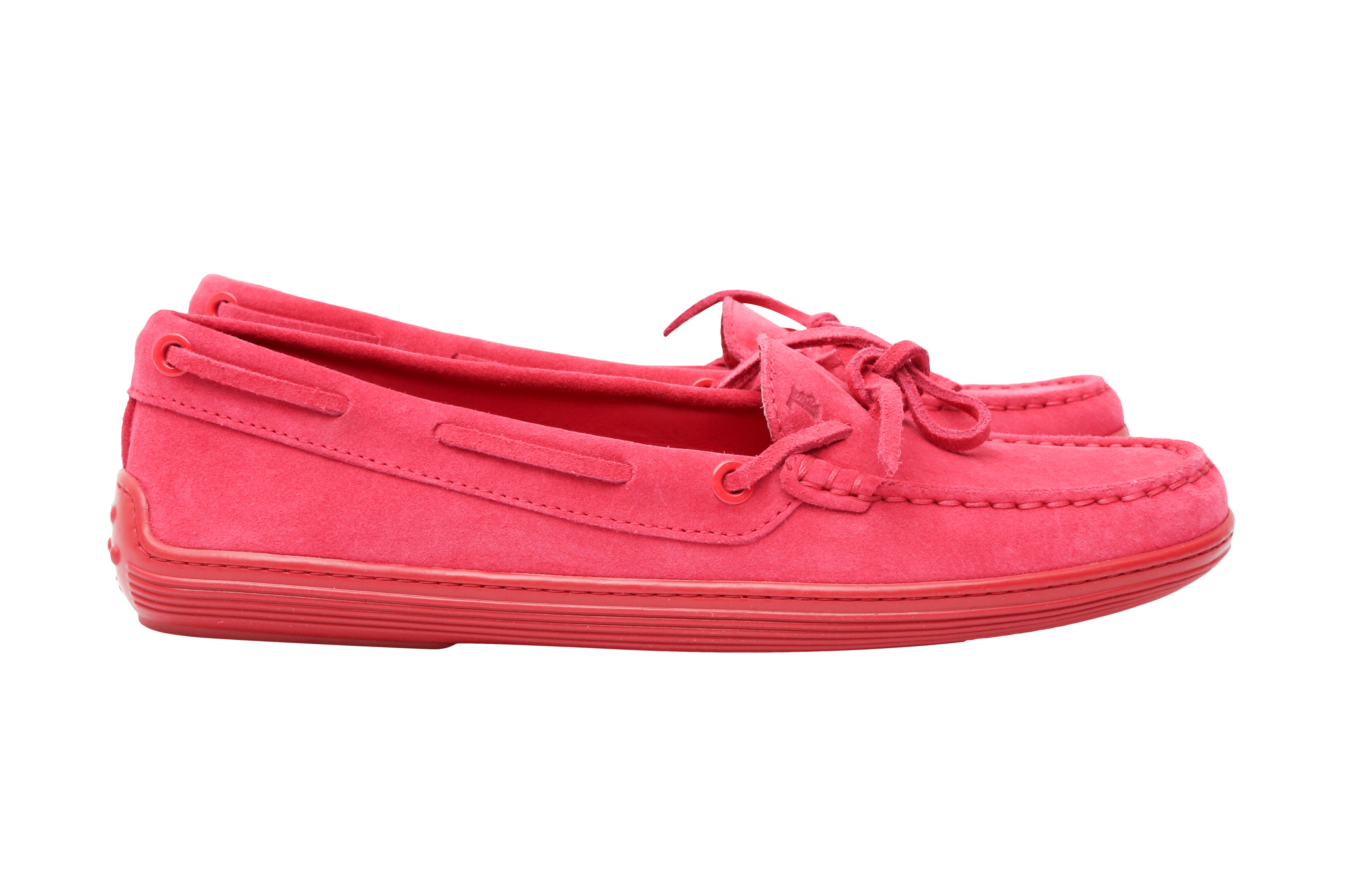 Tod's Fuschia Pink Driving Moccasin Loafer - Size 38