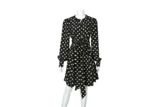 Marc Jacobs Black Silk Polka Dot Dress - Size US 6