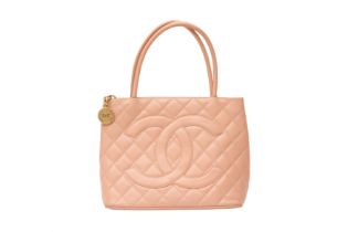 Chanel Pink Quilted Medallion Tote