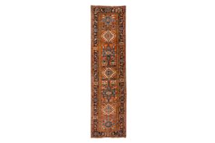 AN ANTIQUE HERIZ RUNNER, NORTH-WEST PERSIA