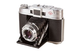 An Agfa Automatic 66 Folding Rangefinder Camera