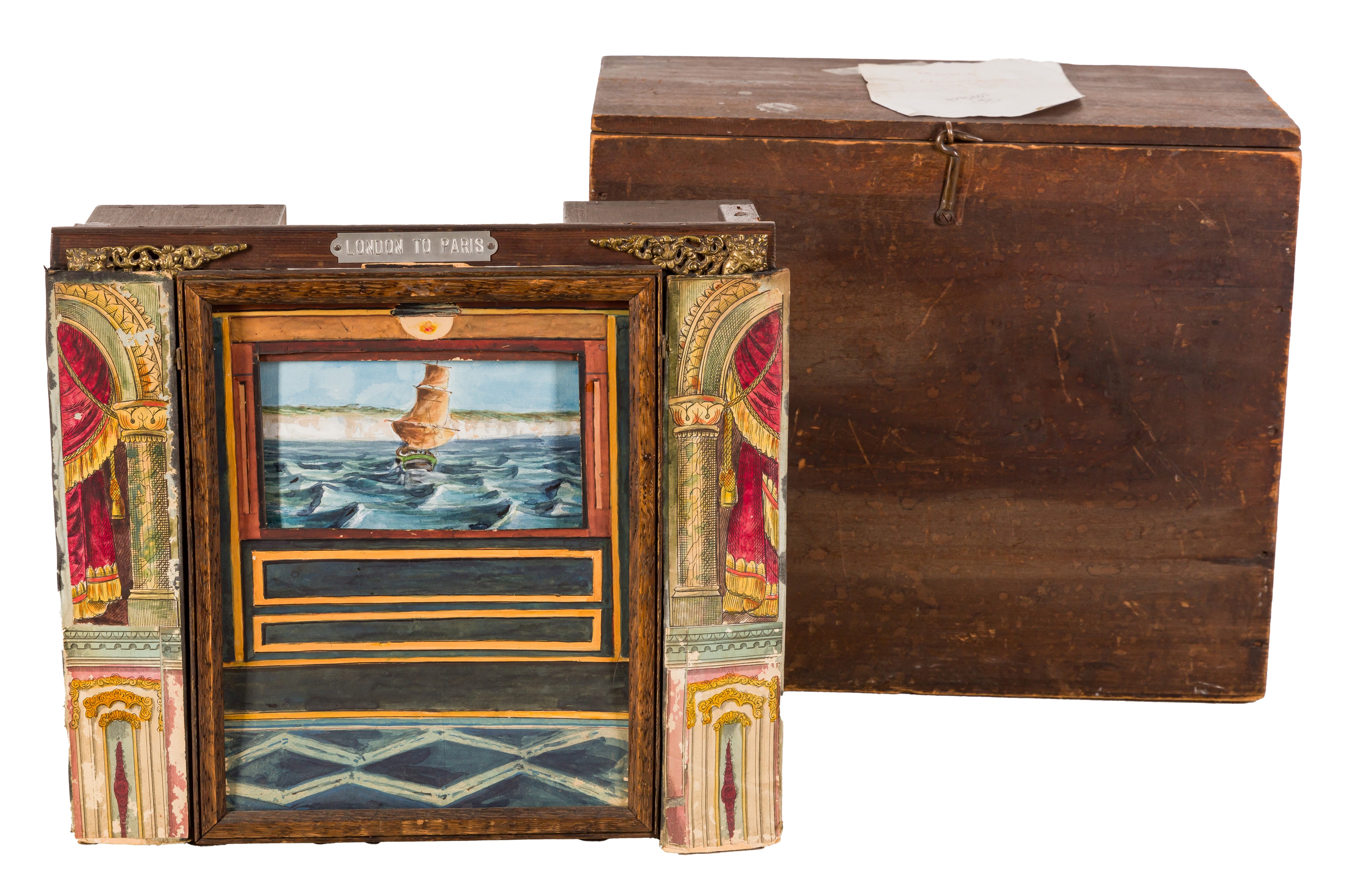 MOVING PANORAMA TOY, 'LONDON TO PARIS', c.1905