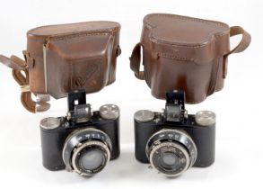 A Pair of Nagel Pupille Cameras. Elmar & Kodak Versions
