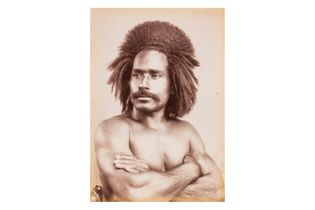 PORTRAIT OF A FIJIAN MAN, c.1895