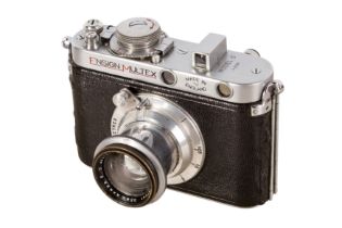 An Ensign Multex Model O Rangefinder Camera with 53mm f/1.9 Ross Xpres Lens