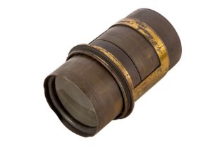 An M. P. Tench Brass Waterhouse Stop Petzval Lens
