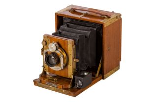 A Unmarked Quarter Plate Hand & Stand Tropical Gandolfi Camera