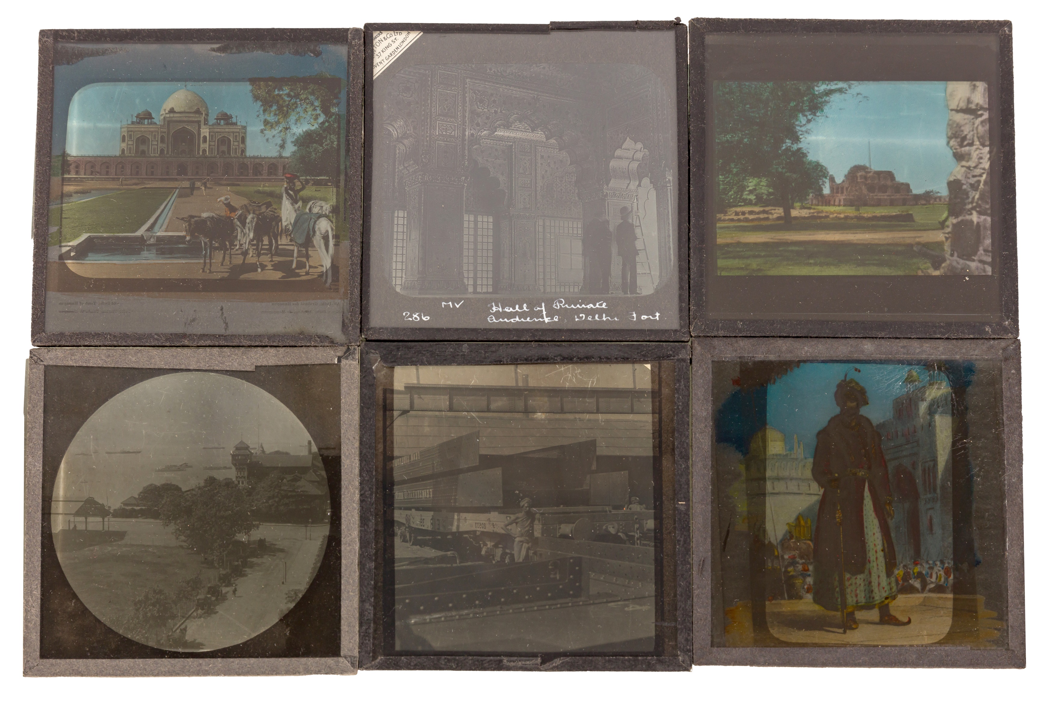 LARGE COLLECTION OF MAGIC LANTERN SLIDES, INDIA, early 20th century