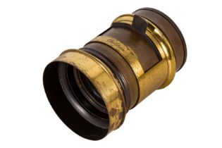 A Jules Vogel Philadelphia Waterhouse Stop Brass Petzal Portrait Lens