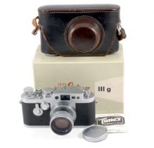 Leica IIIg with 5cm Summicron Lens.