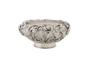 A late 19th / early 20th century Japanese silver bowl, Yokohama circa 1900