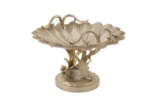 An interesting early Victorian sterling silver gilt ‘naturalistic’ comport or dessert stand, London