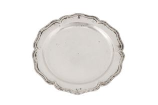 A late 18th / early 19th century Spanish colonial silver dish, Guatemala circa 1780-1800