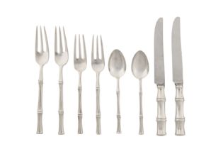 A mid-20th century American sterling silver table service of flatware / canteen, New York circa 1970