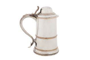 A George III Old Sheffield Silver Plate tankard, Sheffield circa 1770 probably Tudor and Leader