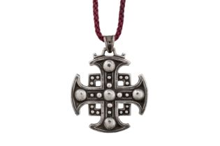 A George V sterling silver pectoral cross, London 1935 by Omar Ramsden (1873-1939)