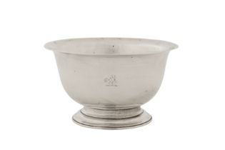 A George III sterling silver slops or waste bowl, London 1775 by Charles Wright