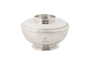 A George I Britannia standard silver covered sugar bowl, London 1717 by James Goodwin (first reg. 27