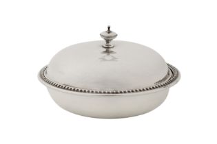 A George V sterling silver muffin dish, Sheffield 1912 by Mappin and Webb