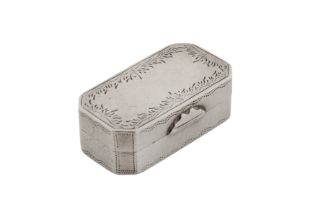 An early 19th century South African colonial silver patch box, Cape circa 1800 by Marthinus Lourens