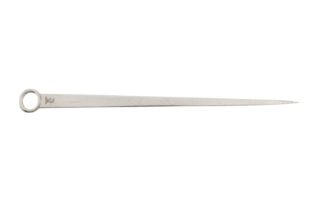 A George III provincial sterling silver meat skewer, Chester 1778 by Joseph Walley of Liverpool