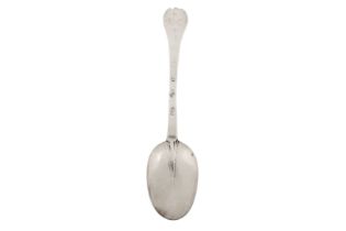 A William III sterling silver tablespoon, London probably 1694 by William Swadling