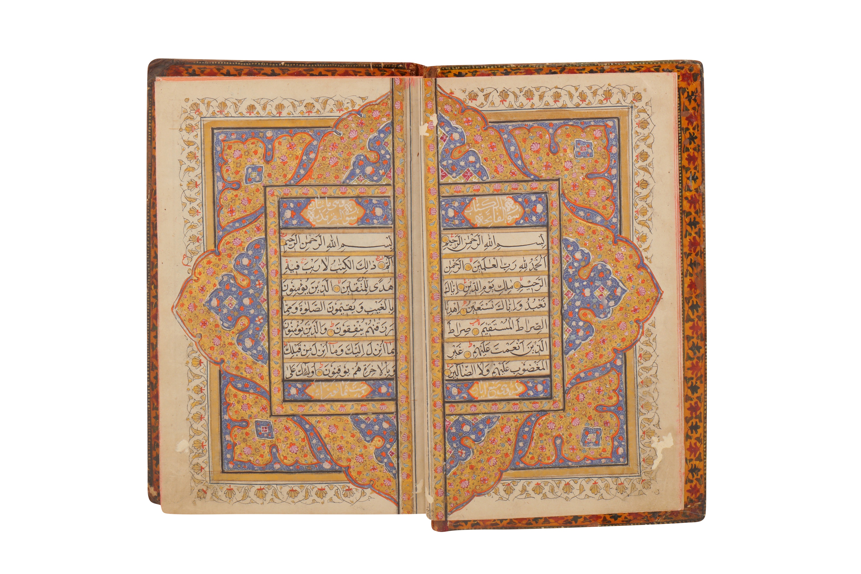 AN EXCEPTIONAL EARLY 19TH CENTURY INDIAN ILLUMINATED QUR'AN, DATED 1222AH (1807 AD) - Image 4 of 10