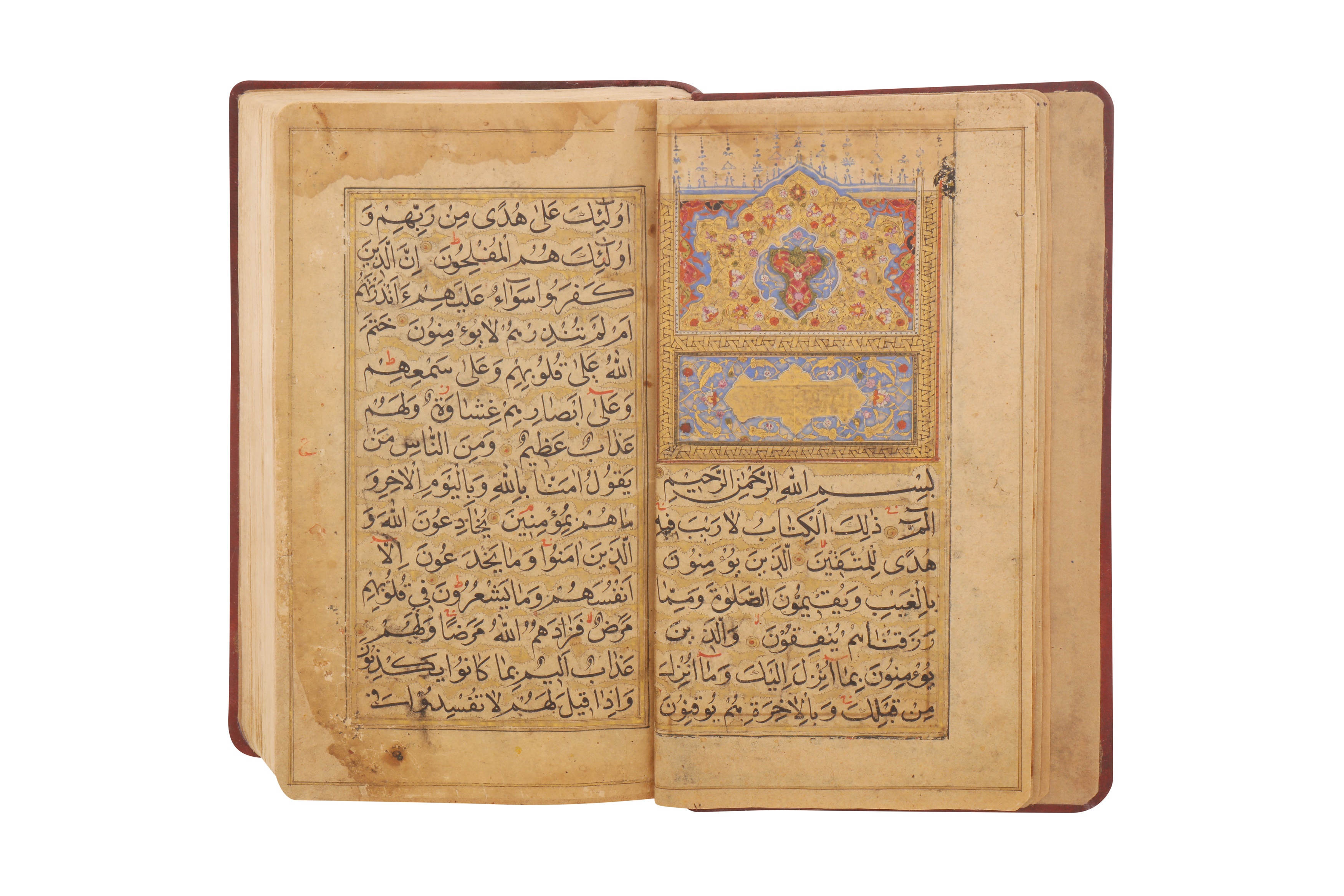 AN ILLUMINATED QUR'AN, INDIA, POSSIBLY 18TH CENTURY Kashmir, North India, probably late 18th centur - Image 2 of 8