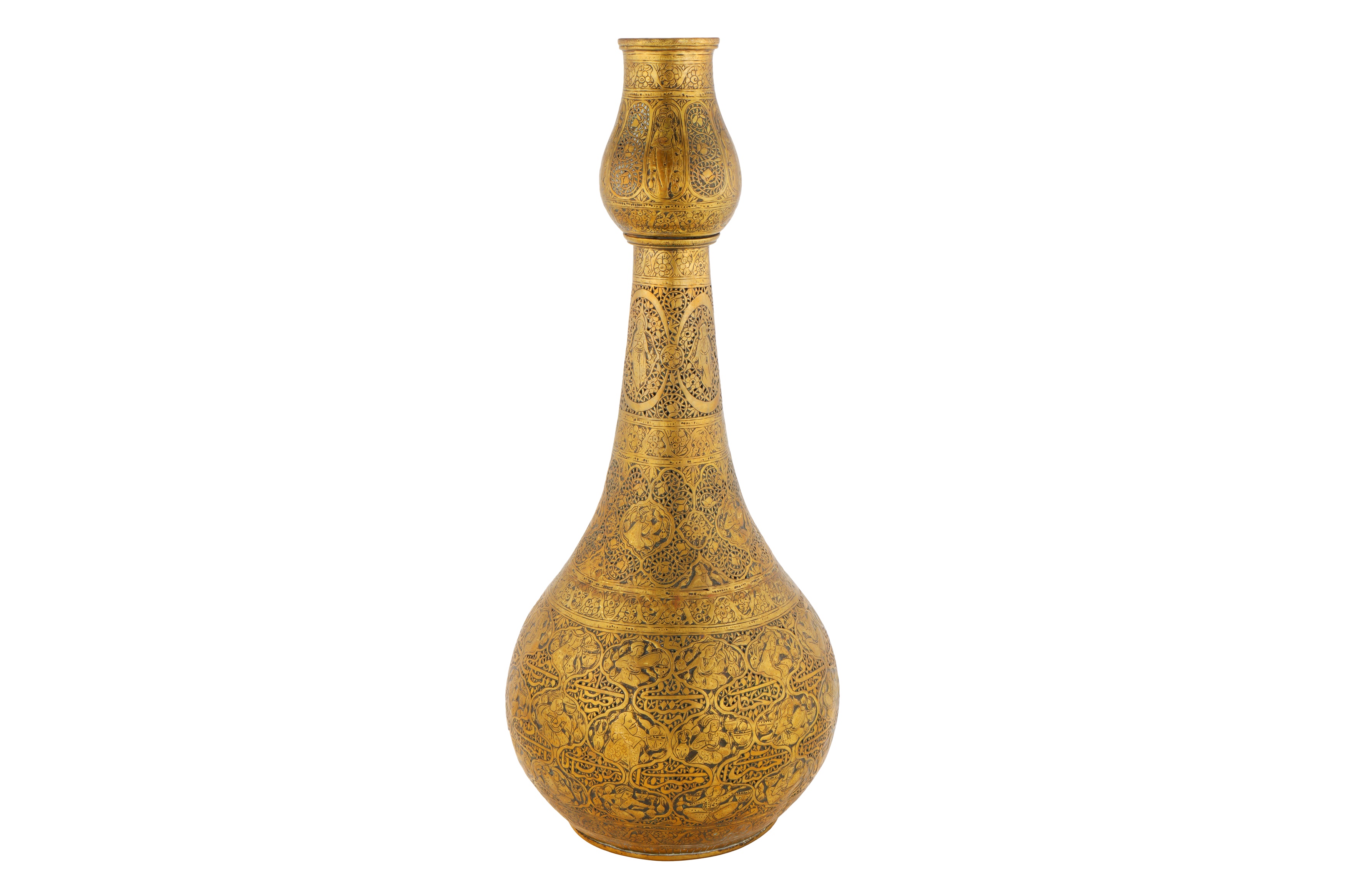 A LARGE 19TH CENTURY QAJAR VASE