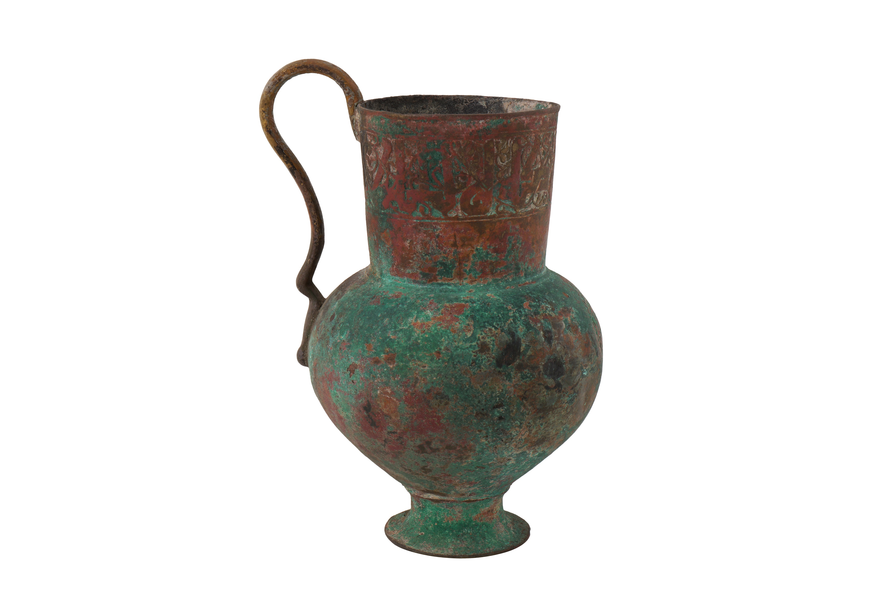 A 12TH-13TH CENTURY PERSIAN SELJUK BRONZE JUG