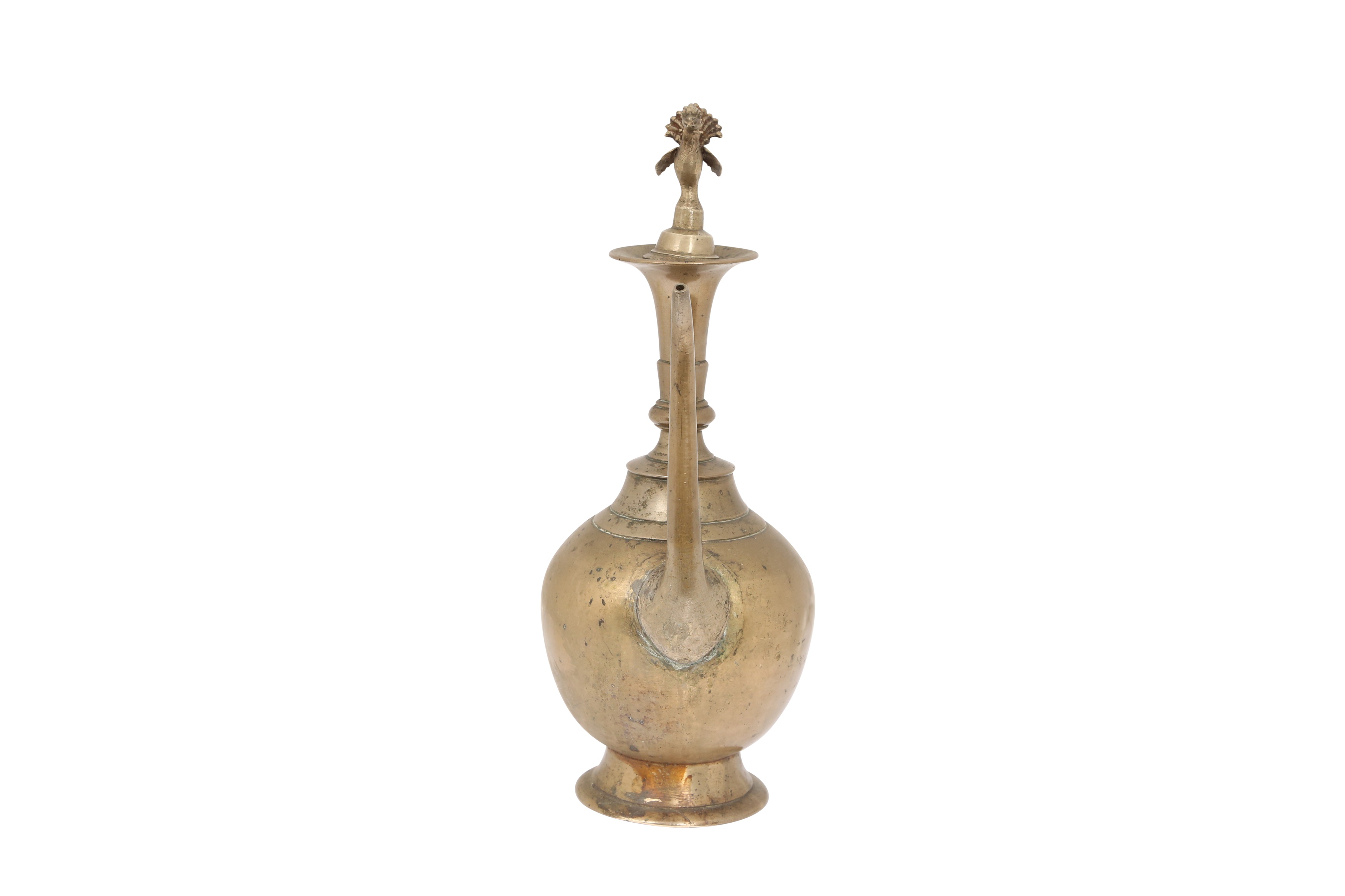 LATE 18TH- EARLY 19TH CENTURY CEREMONIAL BRASS EWER (RASKI) - Image 5 of 8