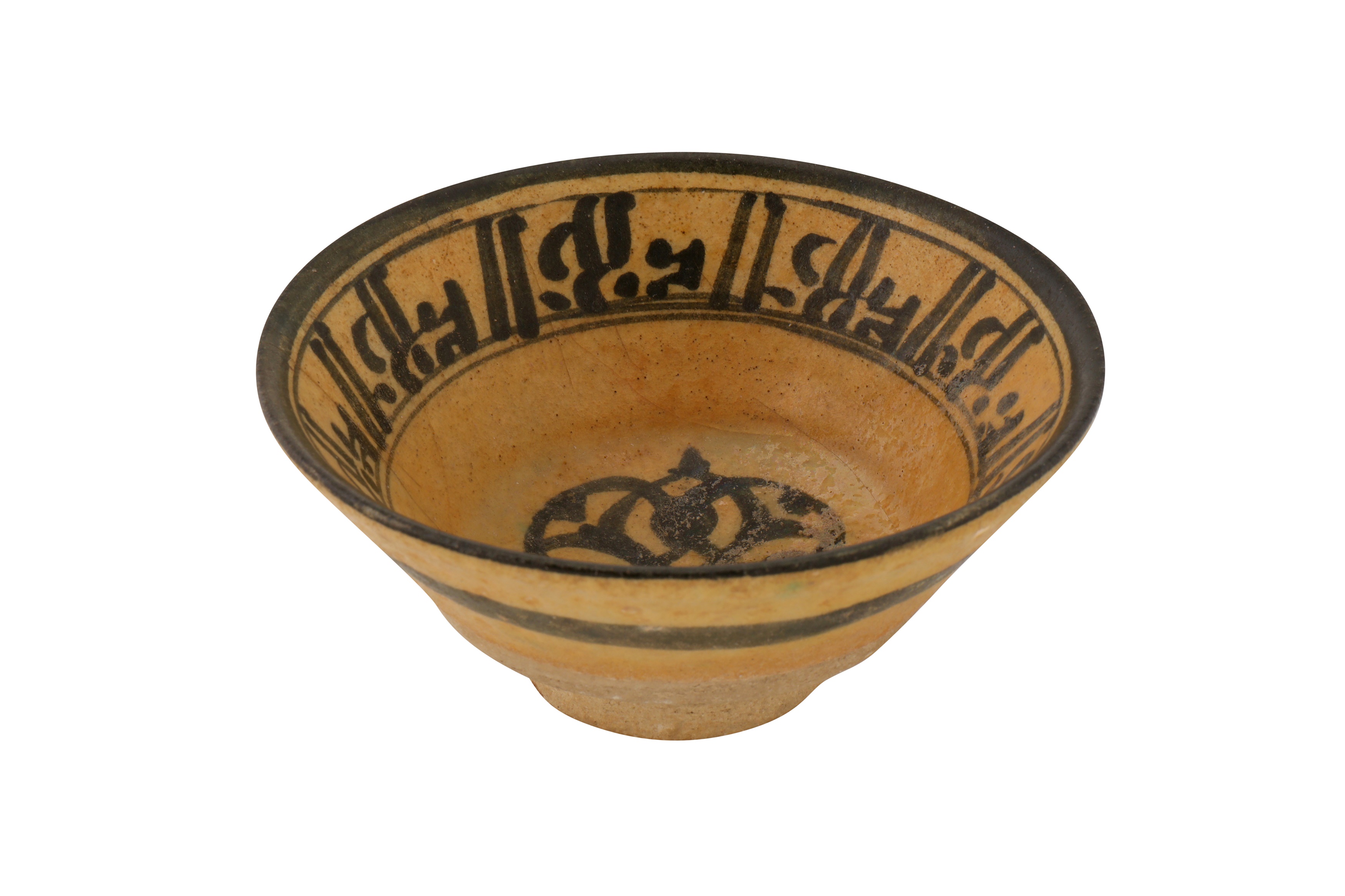 A 12TH-13TH CENTURY PERSIAN SELJUK GLAZED POTTERY BOWL - Image 4 of 5