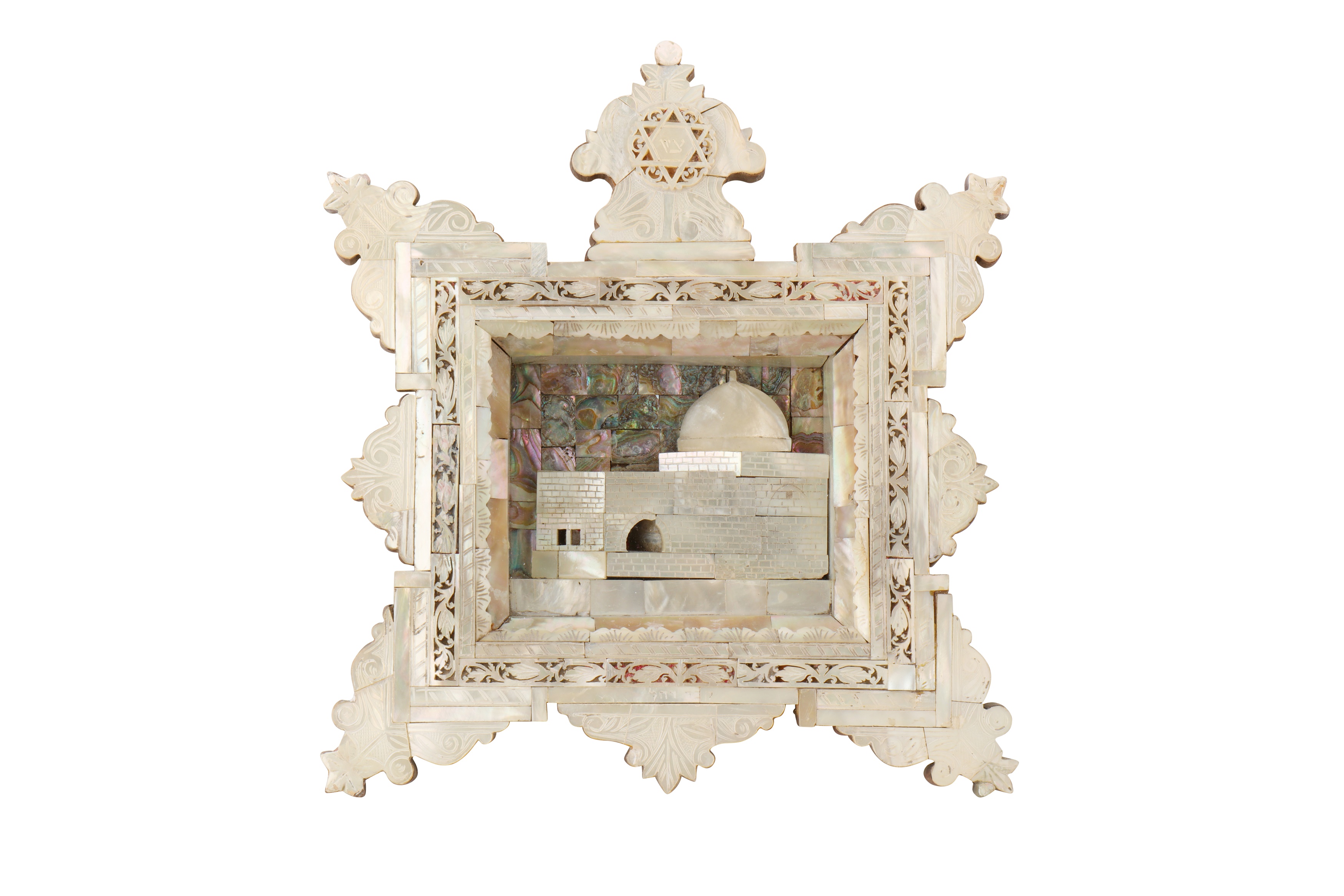 A MOTHER OF PEARL ICON DEPICTING THE TOMB OF RACHEL, JERUSALEM