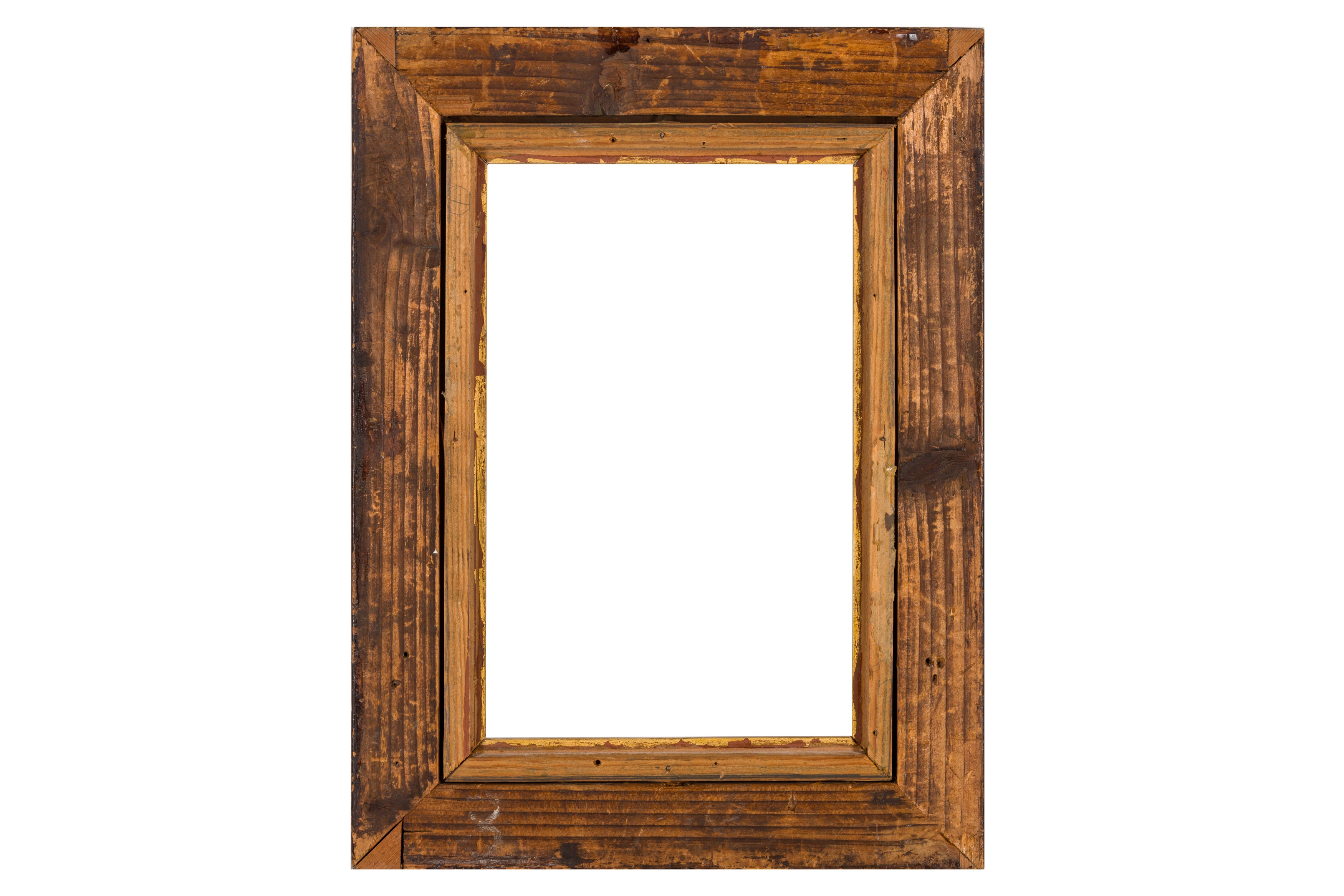 A 19TH CENTURY PLAIN MAHOGANY FORWARD FLAT FRAME - Image 4 of 4