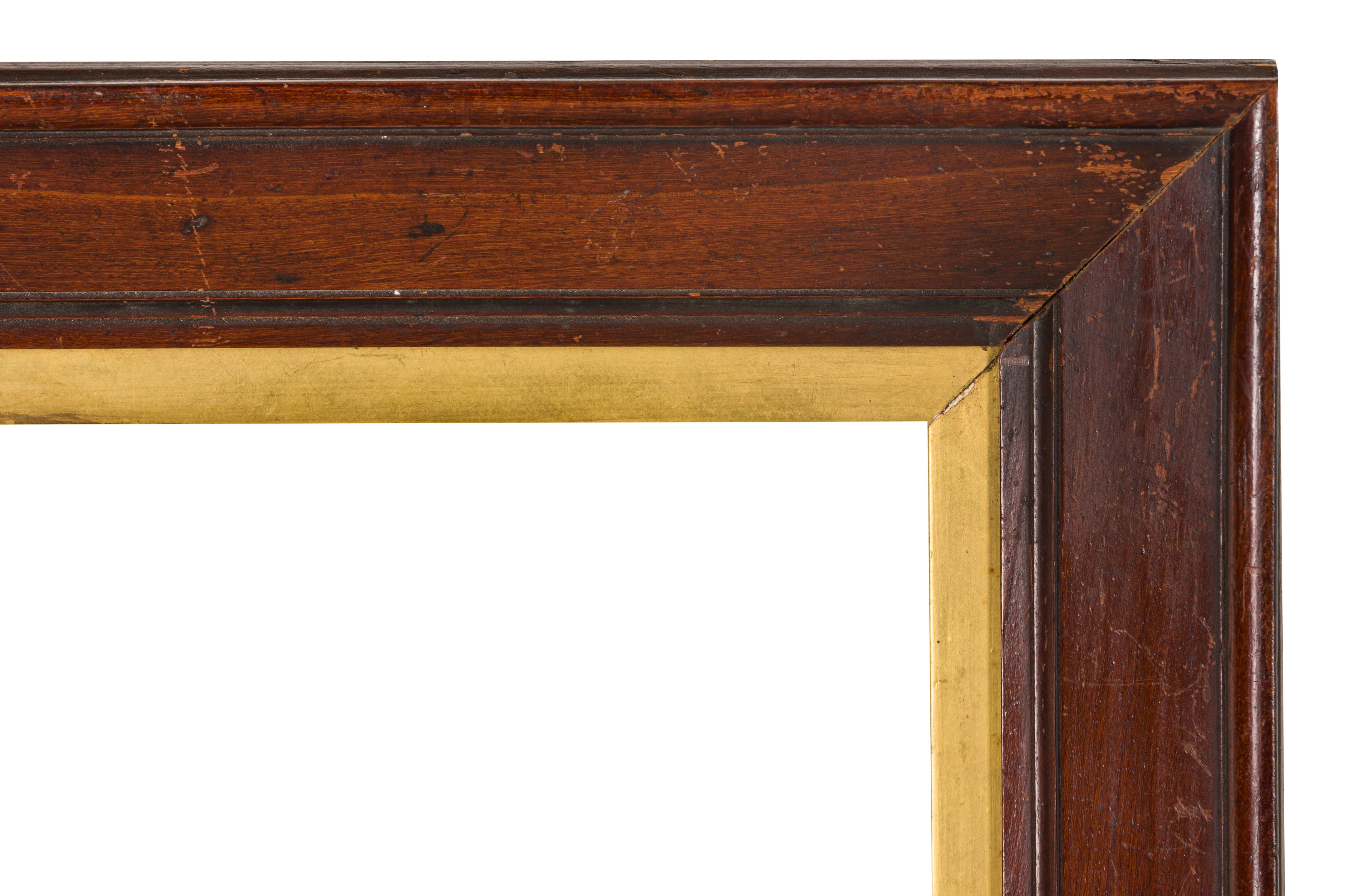 A 19TH CENTURY PLAIN MAHOGANY FORWARD FLAT FRAME - Image 3 of 4