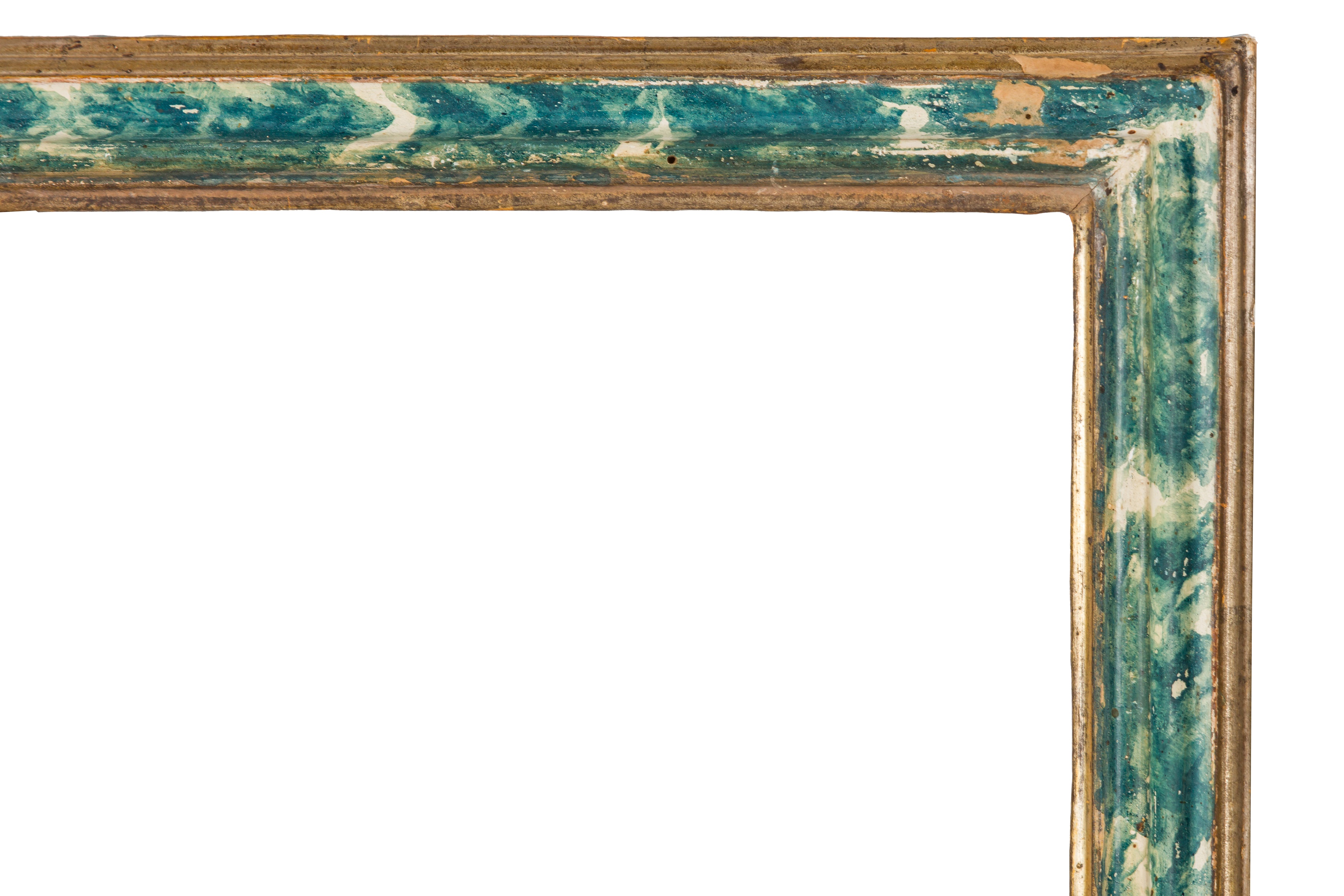 A PAIR OF ITLALIAN 17TH CENTURY STYLE CARVED, GILDED AND PAINTED FRAME - Image 3 of 5