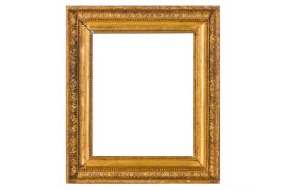 FRENCH EMPIRE 19TH CENTURY GILDED AND CARVED OAK FRAME