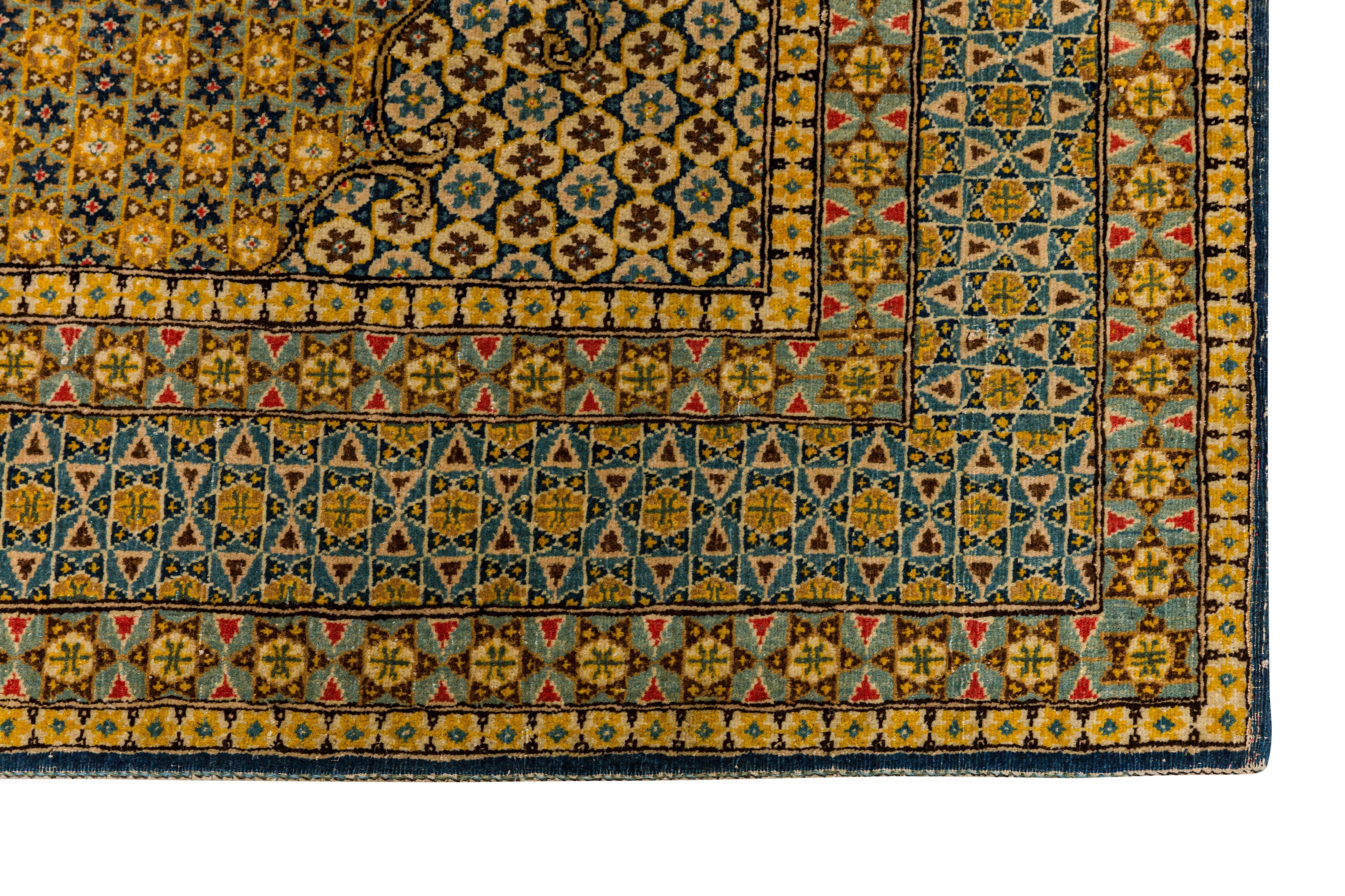 AN ANTIQUE TEHRAN RUG, NORTH PERSIA - Image 7 of 8