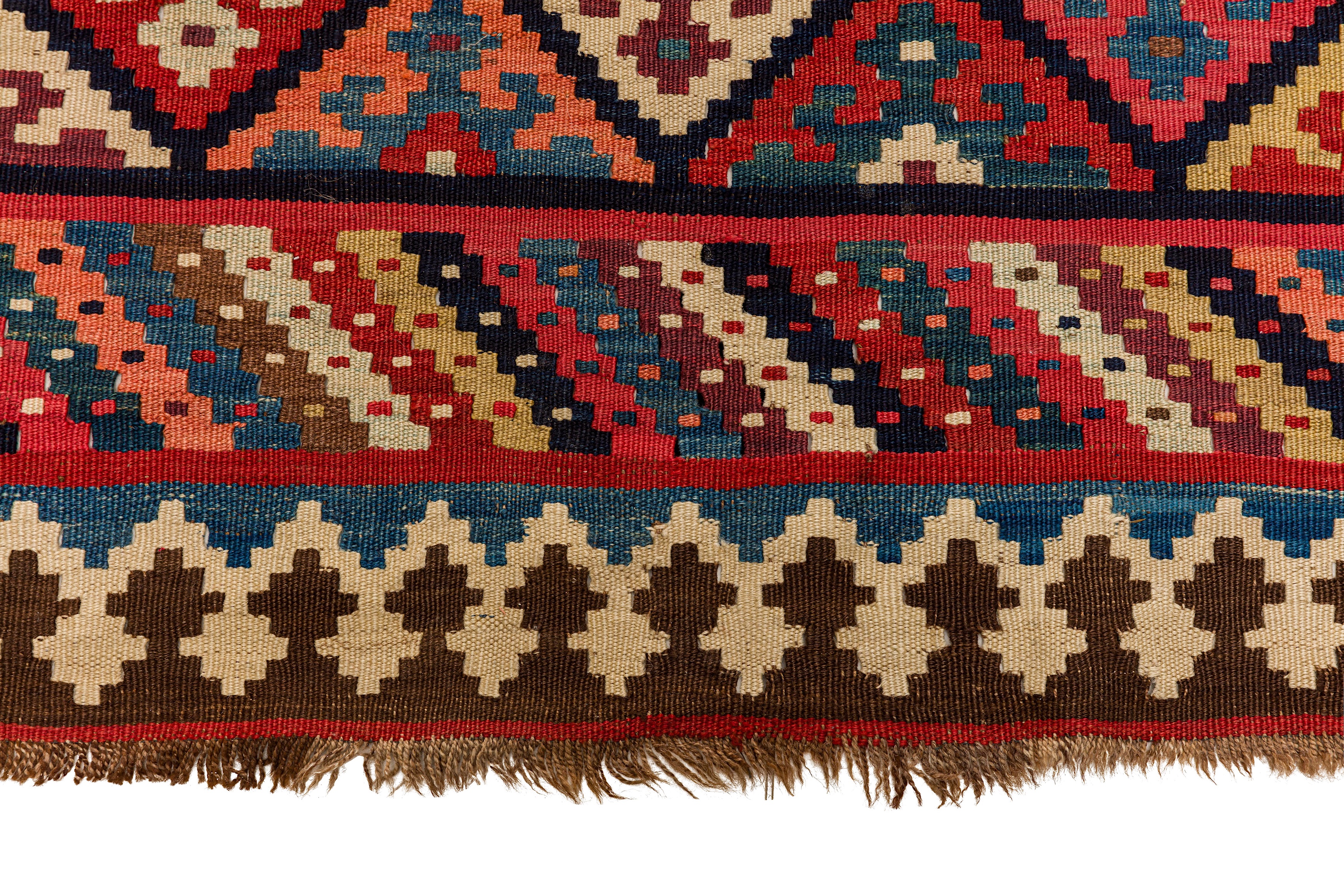 AN ANTIQUE NORTH-WEST PERSIAN KILIM - Image 6 of 8