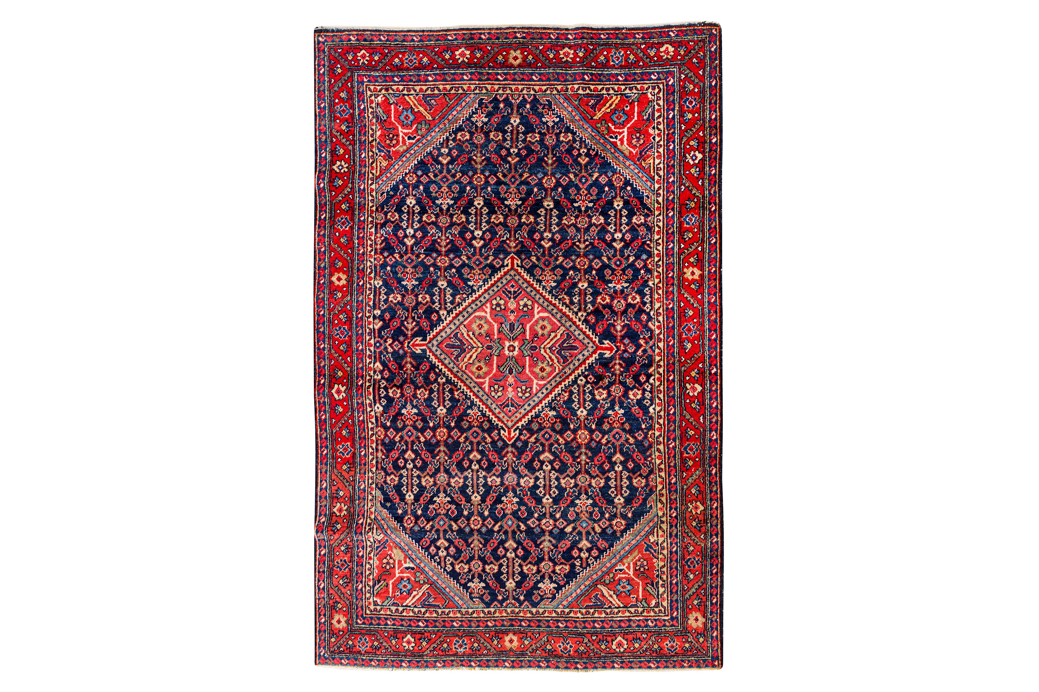AN ANTIQUE MAHAL RUG, WEST PERSIA