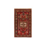 A FINE ANTIQUE KAZAK PRAYER RUG, SOUTH CAUCASUS