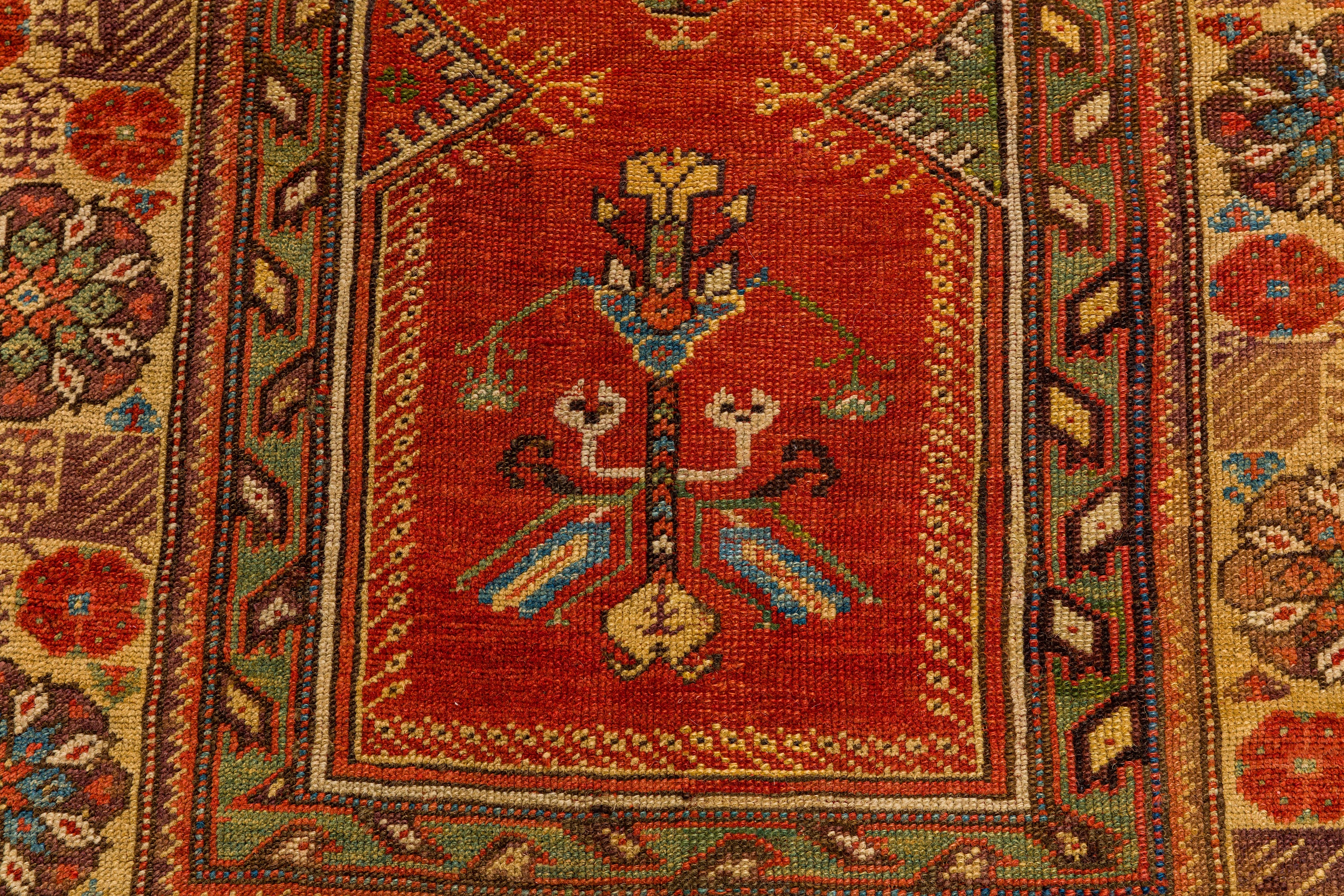 AN EARLY 19TH CENTURY MELAS PRAYER RUG, TURKEY - Image 5 of 8